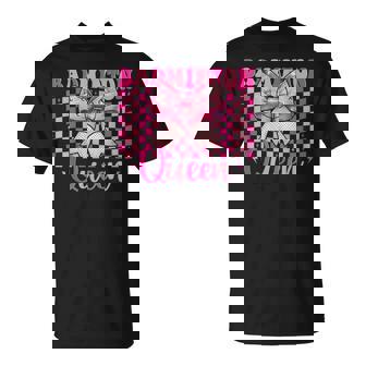 バドミントン クイーン プレイヤー 女の子 ママ 母の日 コケット リボン Tシャツ - Kawaiitshirt