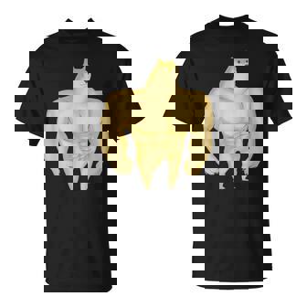 バフ 柴犬 面白い ボディービルダー 犬 ダンク ミーム Tシャツ - Kawaiitshirt