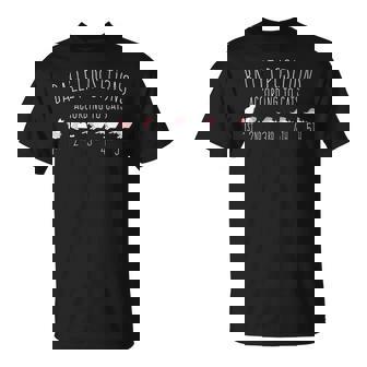 バレエダンサーギフト バレリーナ 猫による5つのポジション Tシャツ - Kawaiitshirt