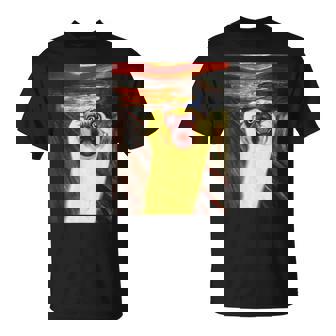 パグ 面白いtシャツ 犬 ムンクの叫び かわいい メンズ 子供 おもしろ 服 グッズ ネタ わんこ イヌ Tシャツ - Kawaiitshirt