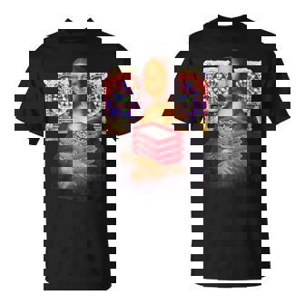 パチンカス 面白いtシャツ モナリザ パチンコ ギャンブル メンズ おもしろ 服 おもしろグッズ ネタ ウケ狙い Tシャツ - Kawaiitshirt