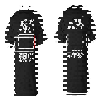 パパ 電池【残り1】バッテリー 電池切れ おもしろ 面白い ギャグ ネタ ウケ狙い 笑える ユーモア お笑い 個性的な Tシャツ - Kawaiitshirt