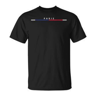 パリ フランス 国旗 お土産 イベント パリ 愛の街 Tシャツ - Kawaiitshirt