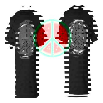 パレスチナシャツ スイカ ピースサイン パレスチナ国旗 Tシャツ - Kawaiitshirt