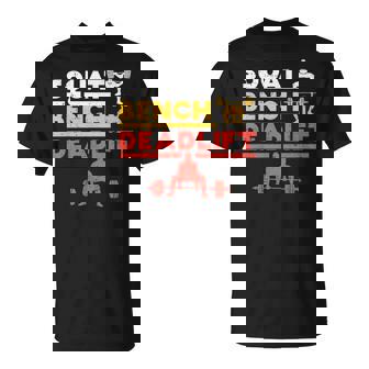 パワーリフティング、スクワット、ベンチ、デッドリフト、ウェイトリフティングtシャツ Tシャツ - Kawaiitshirt