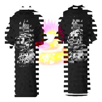 パンク アヒル アヒルの子 パンクロック 面白い 動物好き Tシャツ - Kawaiitshirt