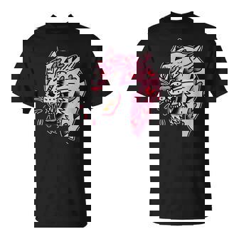 パンサーピンク×ハートラブトラディショナルフラッシュ Tシャツ - Kawaiitshirt