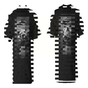 パンダ セルフィー エイリアン Ufo 面白い 男の子 男性 女性 キッズ Tシャツ - Kawaiitshirt