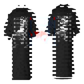 パンダ 懸垂 トレーナー ジム フィットネス ワークアウト トレーニング Tシャツ - Kawaiitshirt