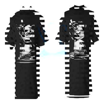 パンダ 熊 ロック 音楽 男性 子供 女性 面白い パンダ Tシャツ - Kawaiitshirt