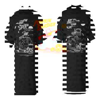 パンプキンスマッシャー モンスタートラック ハロウィン ジャック・オー・ランタン Tシャツ - Kawaiitshirt