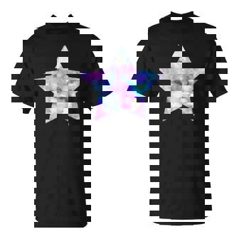 パープル ピンク ブルー プリティ スター Tシャツ - Kawaiitshirt