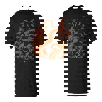 ビンテージ海モンスターtシャツ ディープオーシャンアートグラフィックtシャツ Tシャツ - Kawaiitshirt