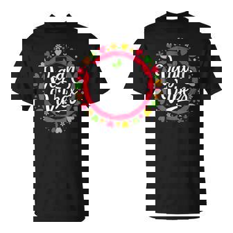 ビーガンバイブ 面白い 菜食主義 草食動物 ベジタリアン感謝 Tシャツ - Kawaiitshirt