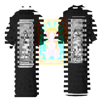 ビーグル 面白いtシャツ 犬 タロット カード かわいい メンズ 子供 おもしろ 服 グッズ ネタ Tシャツ - Kawaiitshirt