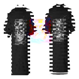 ビーチ・ポップアート クールなパピヨン Tシャツ - Kawaiitshirt