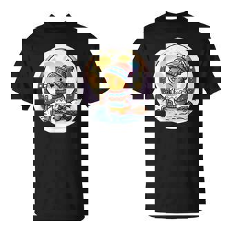 ビーバームーン 冬のワンダーランドのかわいいビーバー Tシャツ - Kawaiitshirt