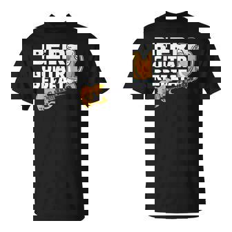 ビール ギター リピート ギター ベース ロックンロール ギタリスト向け Tシャツ - Kawaiitshirt