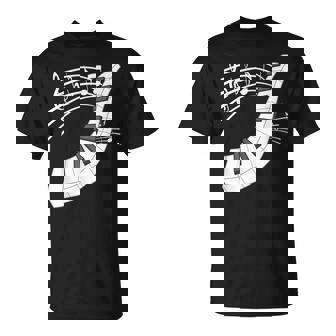 ピアノの鍵盤・音符・楽器ピアノ Tシャツ - Kawaiitshirt