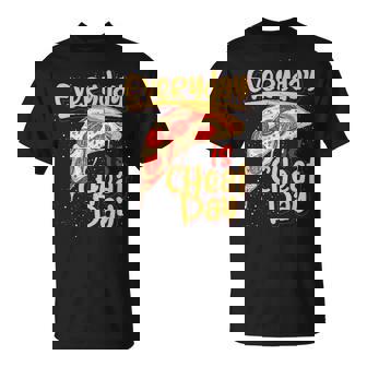 ピザ 美味しい食べ物 恋人 炭酸 不健康なダイエット チートデー Tシャツ - Kawaiitshirt