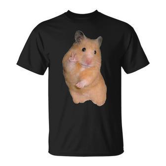 ピースサイン ハムスター ミーム Tシャツ - Kawaiitshirt