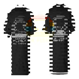 ピープルレトロキャットファンヴィンテージアンチソーシャルイントロバート Tシャツ - Kawaiitshirt