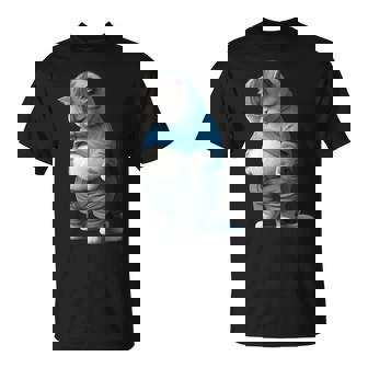 ファニー ファット 悲しい猫 アートデザイン 太った子猫 猫好き Tシャツ - Kawaiitshirt