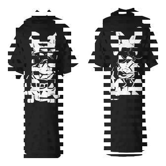 ファニーフレンチブルドッグ サングラス付き フレンチブルドッグ Tシャツ - Kawaiitshirt