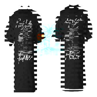 ファミリーバケーション レトロ サンセット ハワイ ポイプー ビーチ Tシャツ - Kawaiitshirt