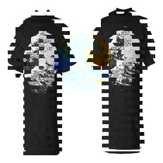 ファンシー 神奈川 大波 相撲 サーフィン パロディ Tシャツ - Kawaiitshirt