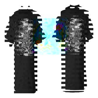 ファンタジー グリーン 鳥 花 Tシャツ - Kawaiitshirt