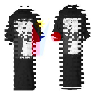 フィリピン 日本 ハーフフラッグ ウェア フィリピン ジャパニーズルーツ Tシャツ - Kawaiitshirt