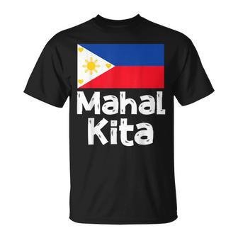 フィリピン国旗 Mahal Kita I Love You タガログ語 ピノイ フィリピン語 Tシャツ - Kawaiitshirt