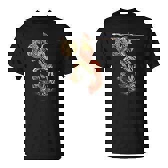 フクロウと槍のアテナ Tシャツ - Kawaiitshirt