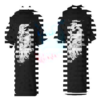 フクロウの傑作 雪フクロウ 鳥アート 動物 雪フクロウ Tシャツ - Kawaiitshirt