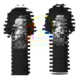フリーメイソンs&C「マイティカラーイーグル」と書かれたフリーメイソンのシンボル。 Tシャツ - Kawaiitshirt