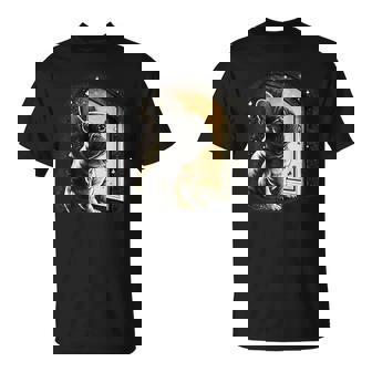 フレンチブルドッグ 夜のかわいいフレンチドッグ Tシャツ - Kawaiitshirt