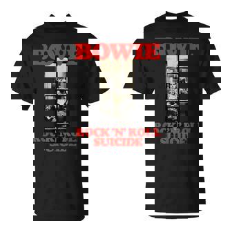 ブライアン・ウォードによるデヴィッド・ボウイ・ロックンロール自殺写真 Tシャツ - Kawaiitshirt