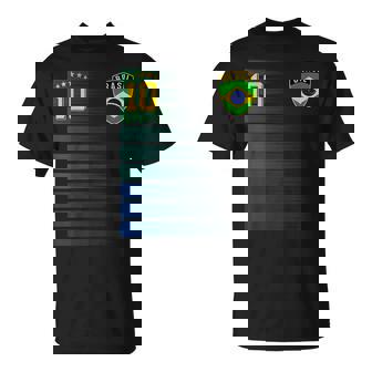 ブラジル サッカーファン ジャージ ブラジル国旗 フットボール愛好家 Tシャツ - Kawaiitshirt