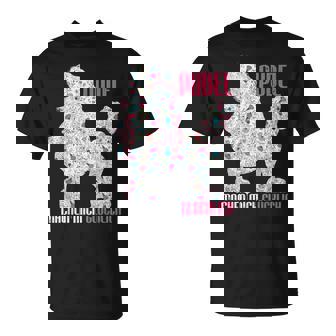 プードル メイクミーハッピー ヴィンテージ プードル Tシャツ - Kawaiitshirt