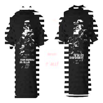 ヘヴィメタルのクリスマス、ギターを弾くサンタ Tシャツ - Kawaiitshirt