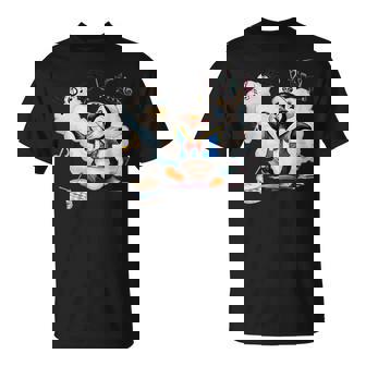 ペンギン 水兵 セーラー襟 錨マーク リボン 可愛い 赤 青 黄色 ピンク 水色 Tシャツ - Kawaiitshirt