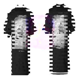 ペンギンに乗る宇宙猫 Tシャツ - Kawaiitshirt