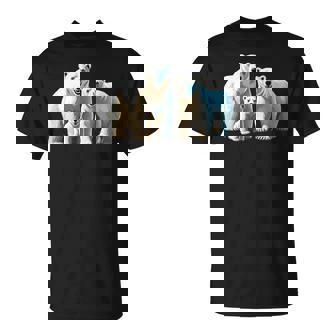 ホッキョクグマ。動物好き、シロクマの家族 Tシャツ - Kawaiitshirt