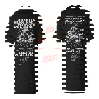 ホラー映画は怖がらない、小さな話をする、おもしろい不安 Tシャツ - Kawaiitshirt