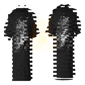 ボクシング キャット ボクサー 面白い猫のグラフィック Tシャツ - Kawaiitshirt