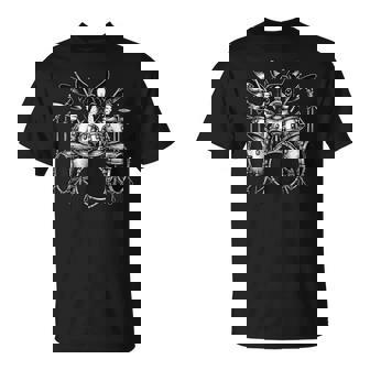 ボストンテリア演奏ドラムドラマー犬好き。 Tシャツ - Kawaiitshirt