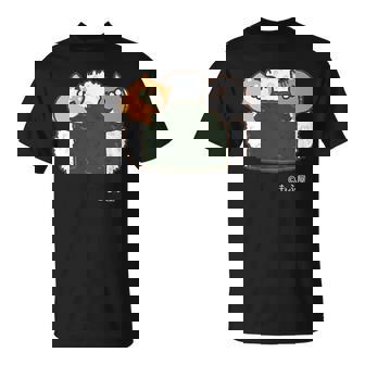 ボンレス犬とボンレス猫 おにぎり ダークカラー Tシャツ - Kawaiitshirt