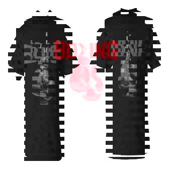 ボールド ボクシンググローブ キックボクシング ボクシング愛好家 ボクサー Tシャツ - Kawaiitshirt