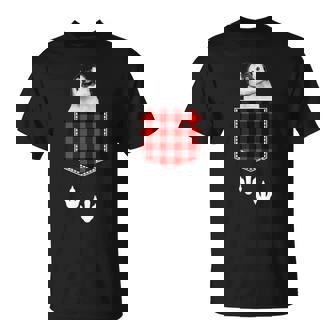 ポケットから覗き出るかわいいペンギン Tシャツ - Kawaiitshirt